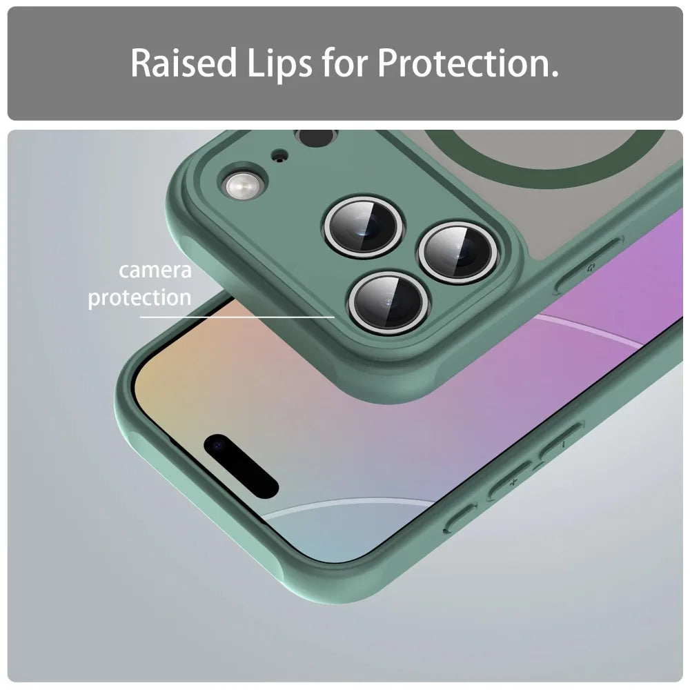 iPhone 17 Shockproof Matte Translucent Case