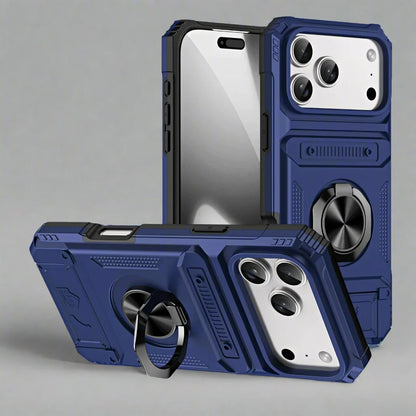 iPhone 17 Shockproof Cardholder Case