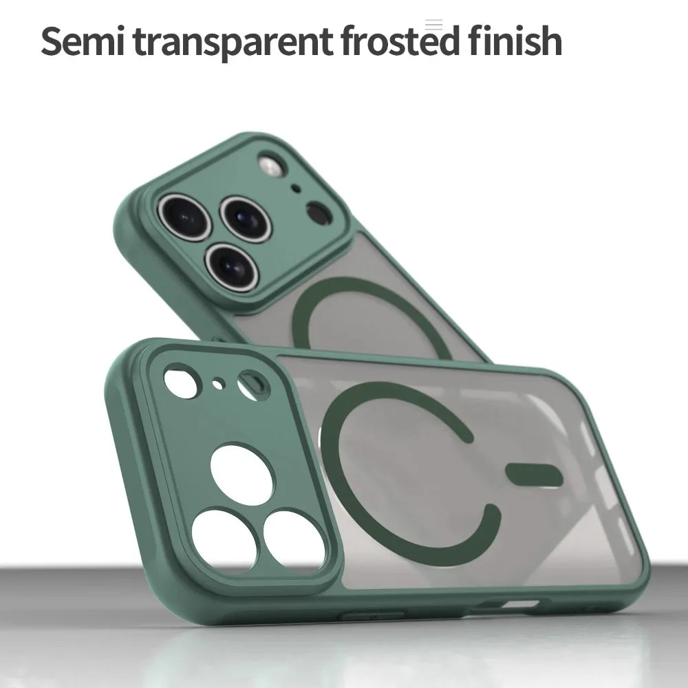 iPhone 17 Shockproof Matte Translucent Case