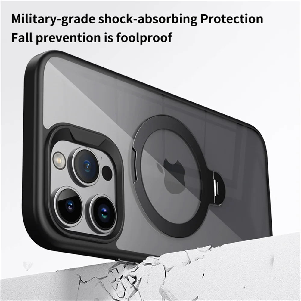 Shockproof iPhone MagSafe Ring Holder Case