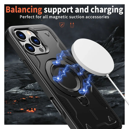 iPhone MagSafe Shockproof Ring Holder Case