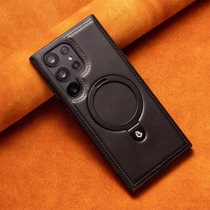 Samsung PU Leather Ring Holder Case