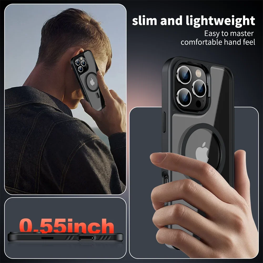 Shockproof iPhone MagSafe Clear Case