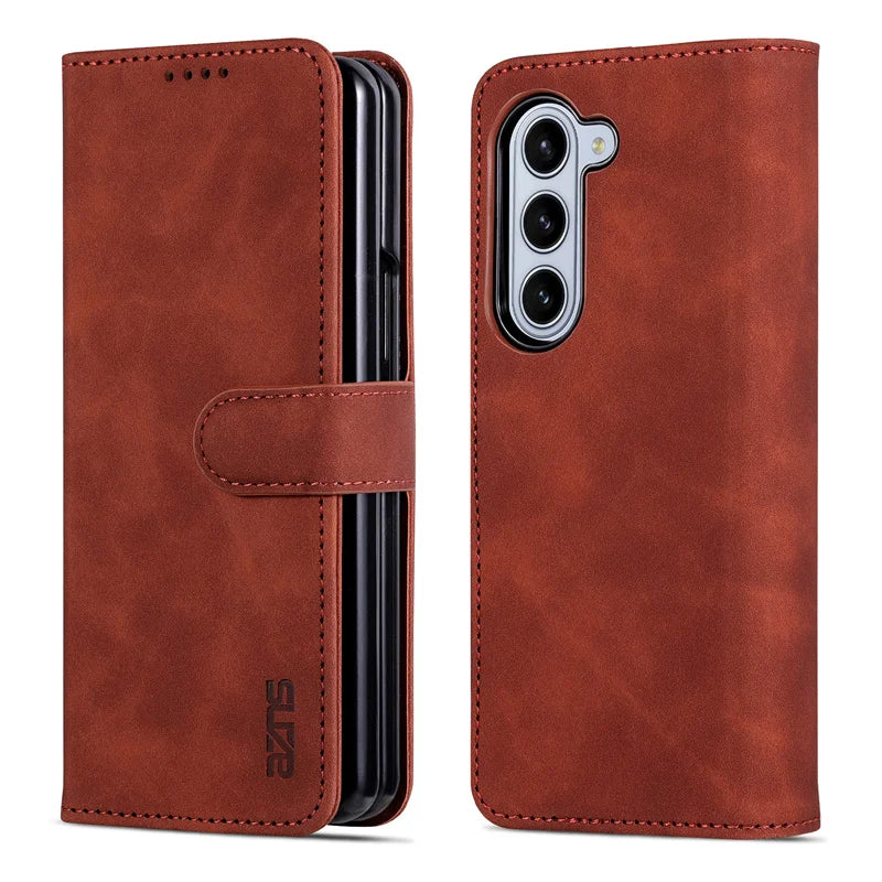 Samsung Z Fold Leather Wallet Case