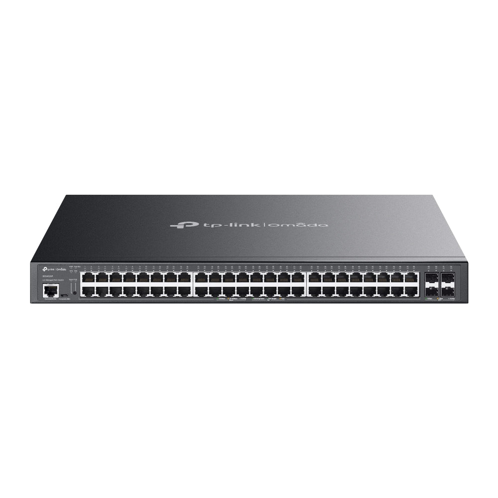 TP-Link SG3452XP – Omada 48-Port Gigabit & 4-Port 10GE SFP+ L2+ Managed PoE+ Switch