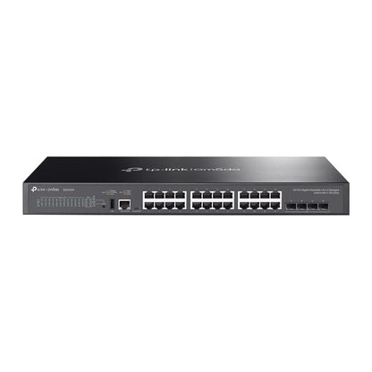 TP-Link Omada SG5428X Lite L3 Managed Switch — 24-Port Gigabit, 4× 10G SFP+ Slots, High Performance for Enterprise Networks