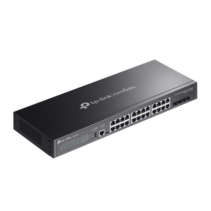 TP-Link Omada SG5428X Lite L3 Managed Switch — 24-Port Gigabit, 4× 10G SFP+ Slots, High Performance for Enterprise Networks