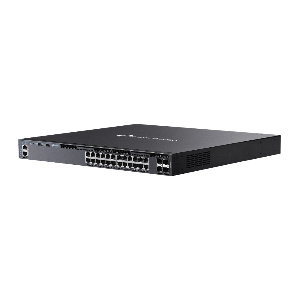 TP-Link Omada SG6428XHP 24-Port Gigabit Stackable L3 Managed PoE+ Switch with 4× 10G Slots — High-Performance, Cloud-Managed Power for Enterprise Networks