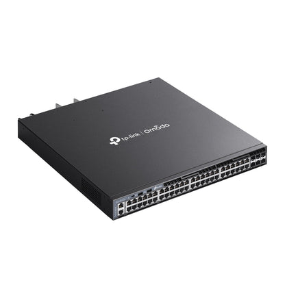 TP-Link Omada SG6654XHP 48-Port Gigabit L3 Managed PoE+ Switch with 6× 10G Slots — High-Power, Cloud-Managed, Stackable