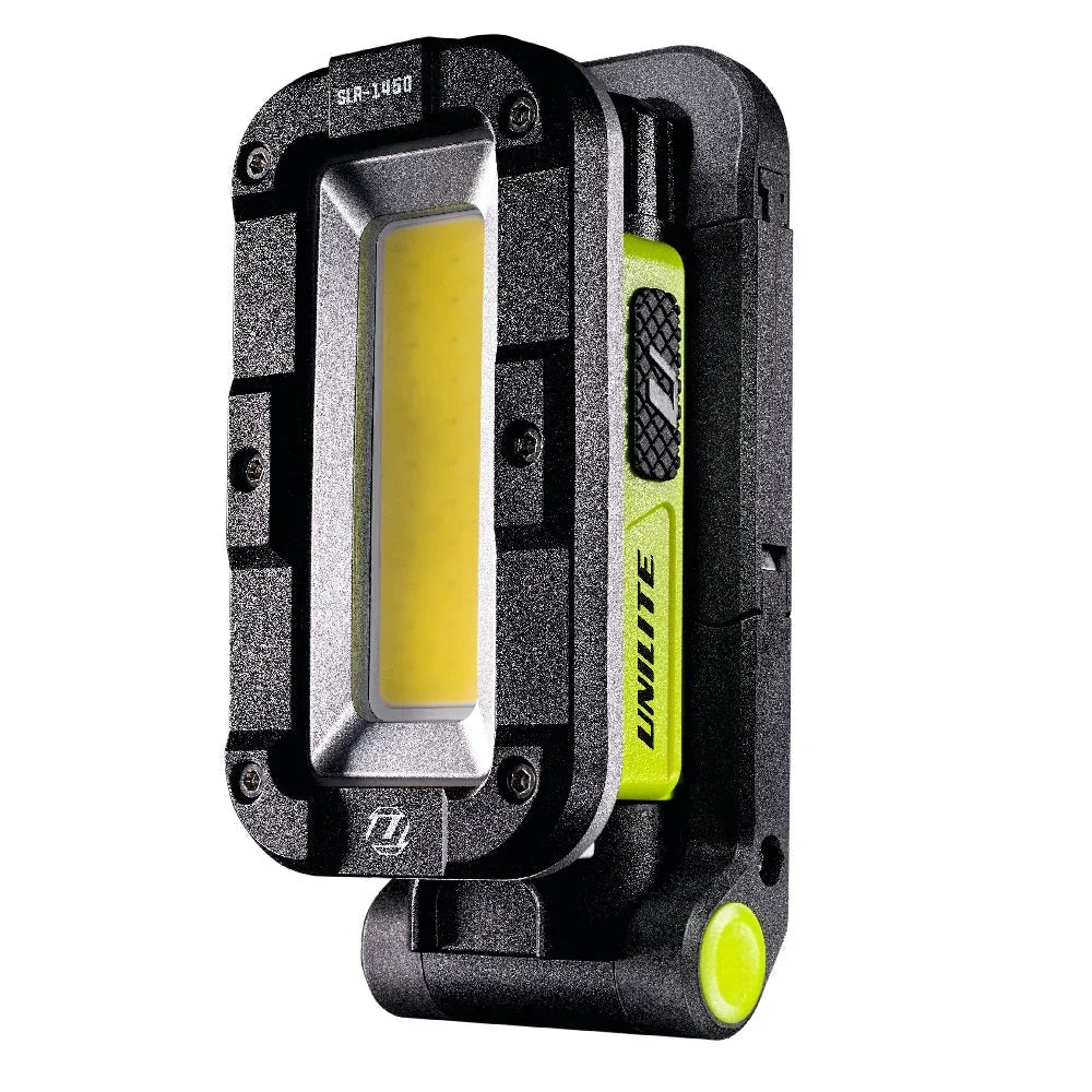 UNILITE-SLR-1450 Folding Rechargeable LED Work Light | 1450 Lumens, Magnetic Mount, IPX5 Rated