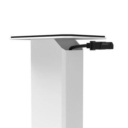 Kanto SX22W 22" Tall Fillable Speaker Stands with Isolation Feet - Pair, White