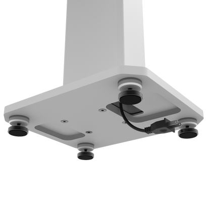 Kanto SX22W 22" Tall Fillable Speaker Stands with Isolation Feet - Pair, White