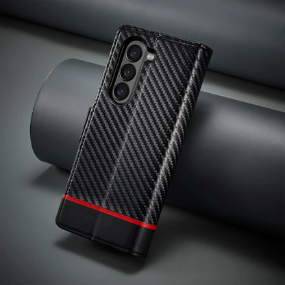 Samsung Z Fold Carbon Fiber Wallet Case