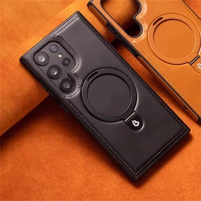 Samsung PU Leather Ring Holder Case