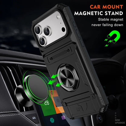 iPhone 17 Shockproof Cardholder Case