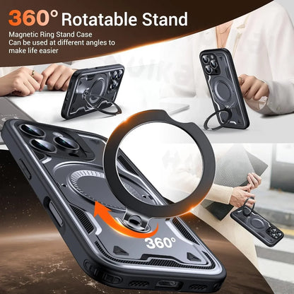 iPhone MagSafe Shockproof Ring Holder Case
