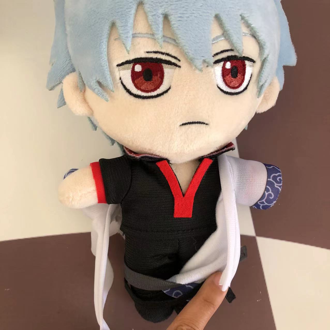 Sakata Gintoki Plush Silver Soul Anime Handmade Plush 20cm