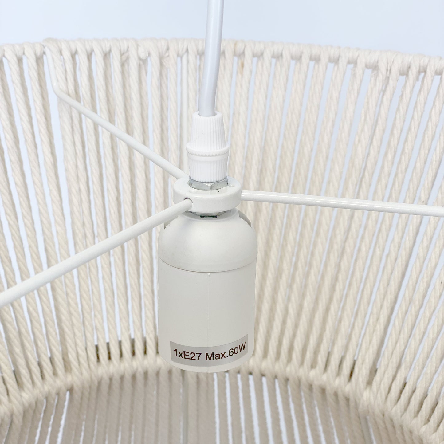 Samara Rope Pendant Light - White