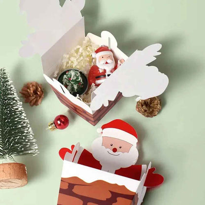 20PCS Santa Claus Christmas Cookie & Cupcake Bakery Boxes – Festive Holiday Gift Boxes