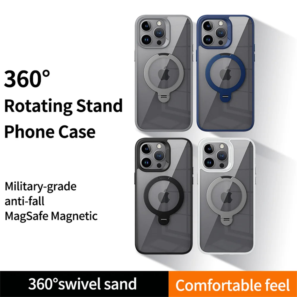 Shockproof iPhone MagSafe Ring Holder Case