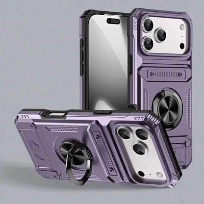 iPhone 17 Shockproof Cardholder Case