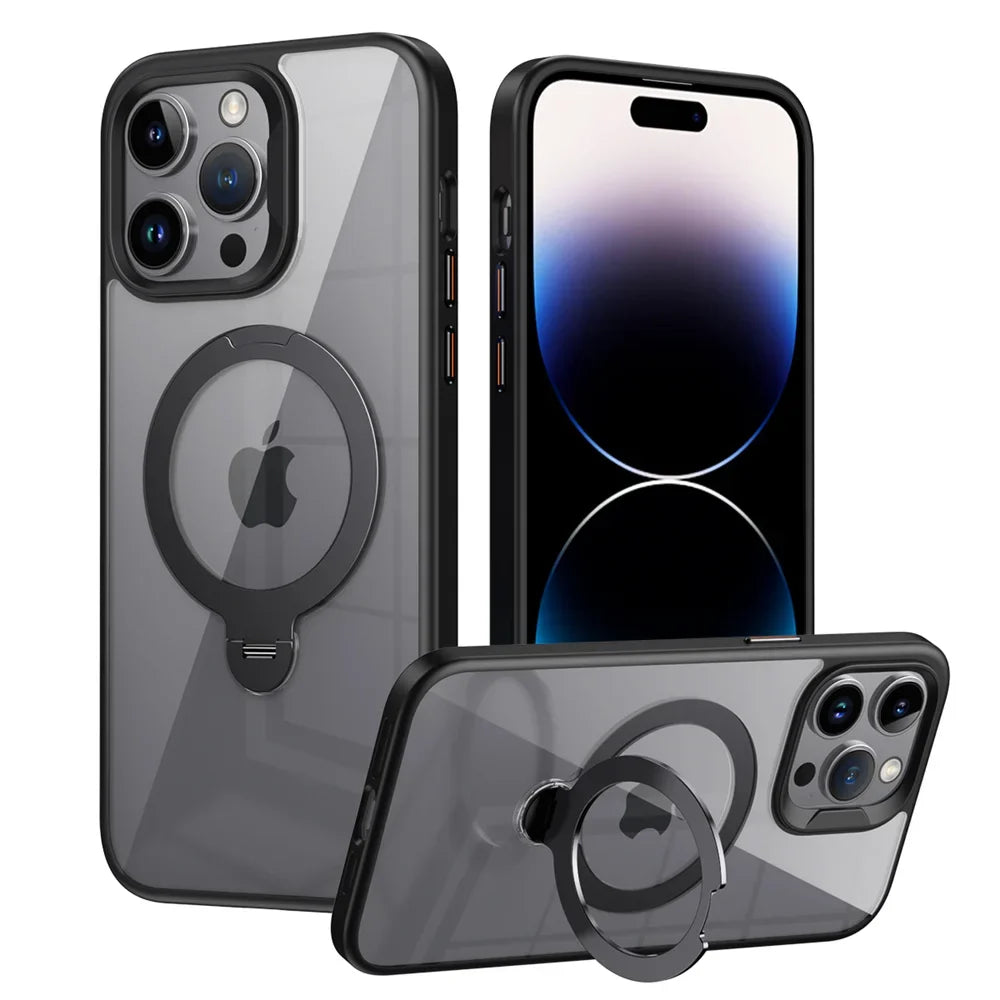 Shockproof iPhone MagSafe Ring Holder Case