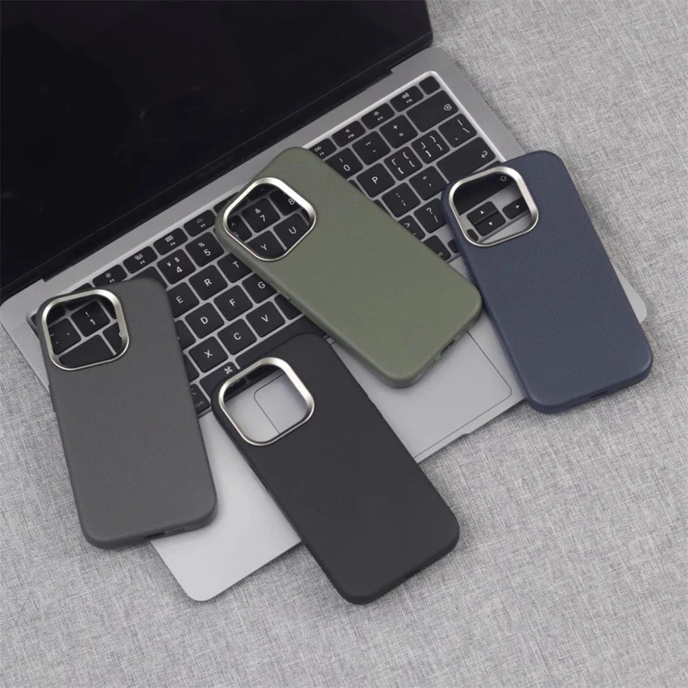 MagSafe PU Leather iPhone Case