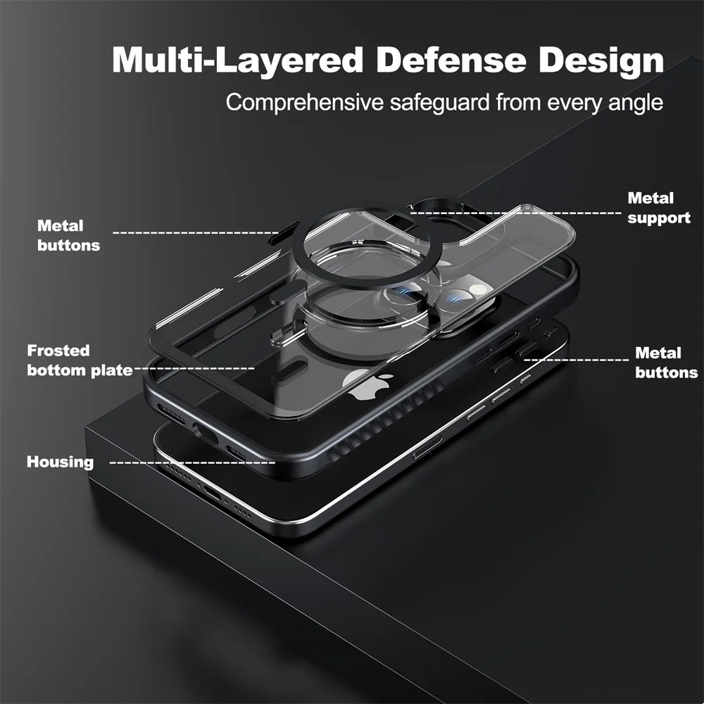 Shockproof iPhone MagSafe Clear Case