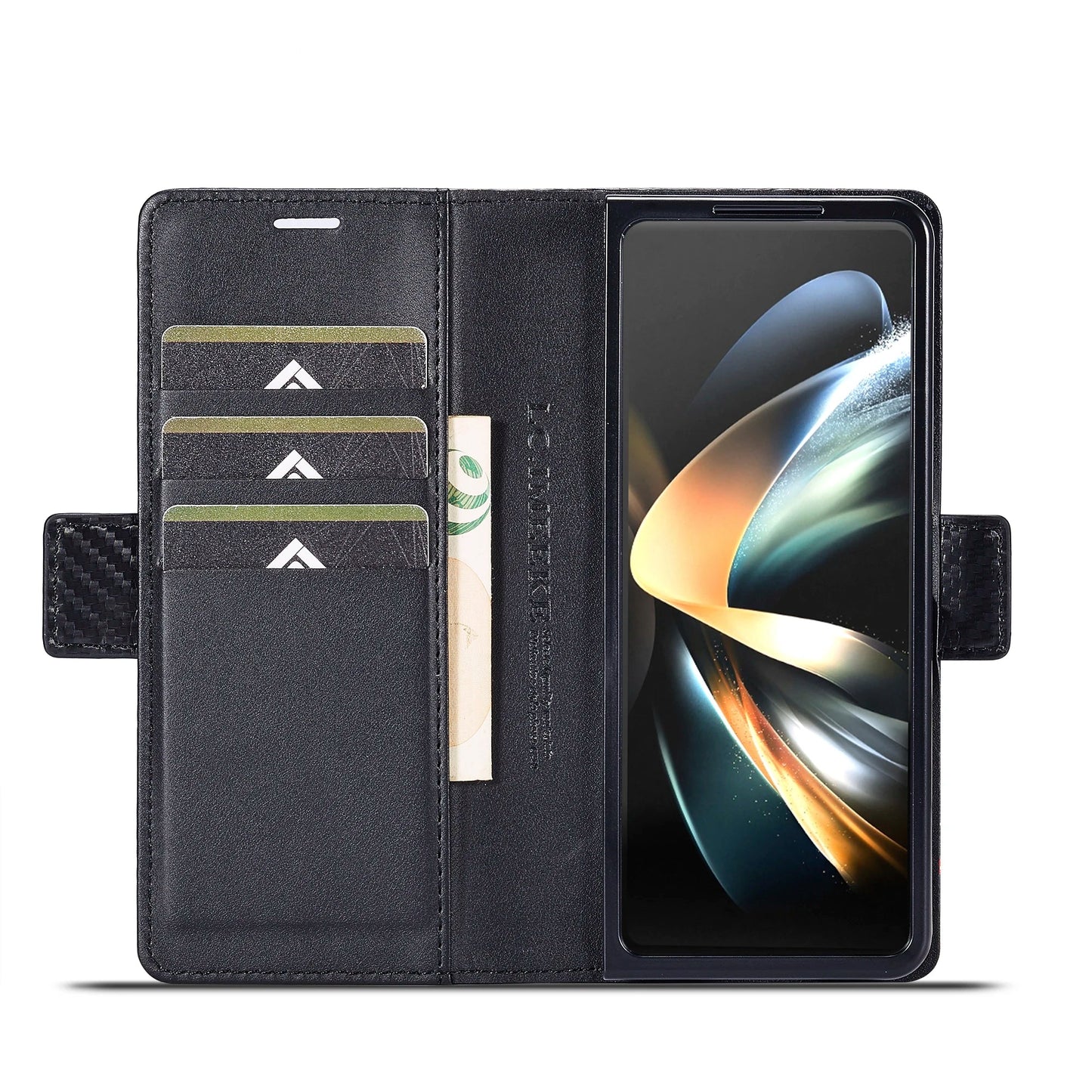 Samsung Z Fold Carbon Fiber Wallet Case