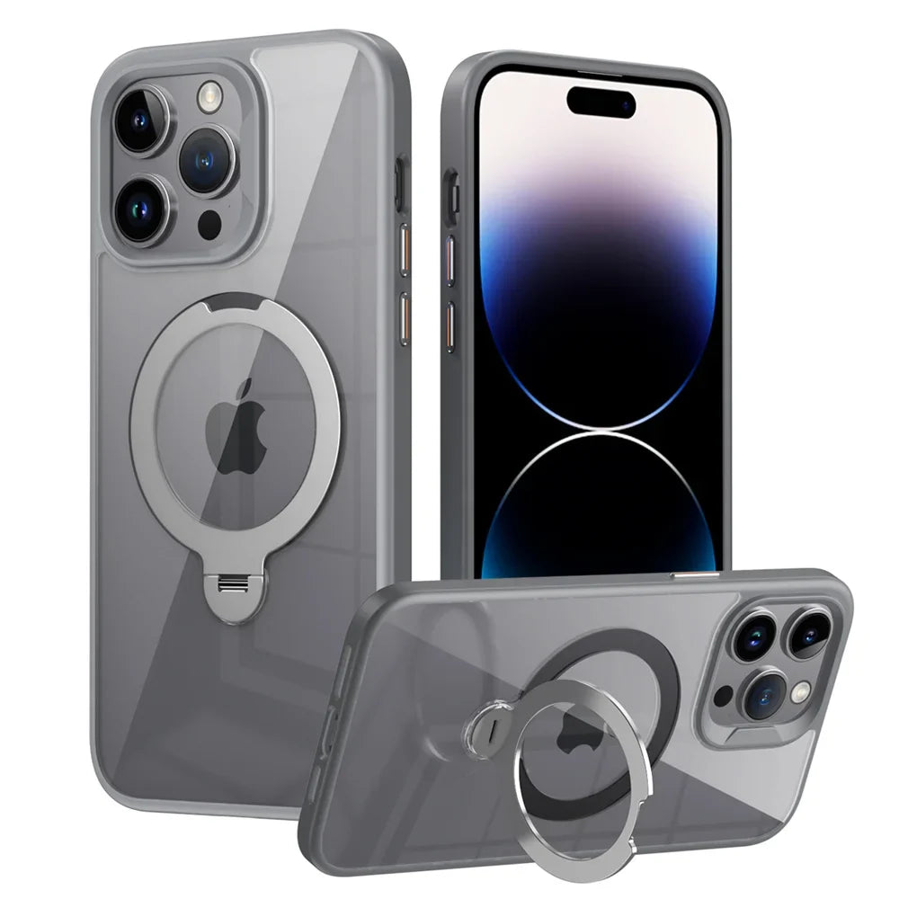 Shockproof iPhone MagSafe Ring Holder Case