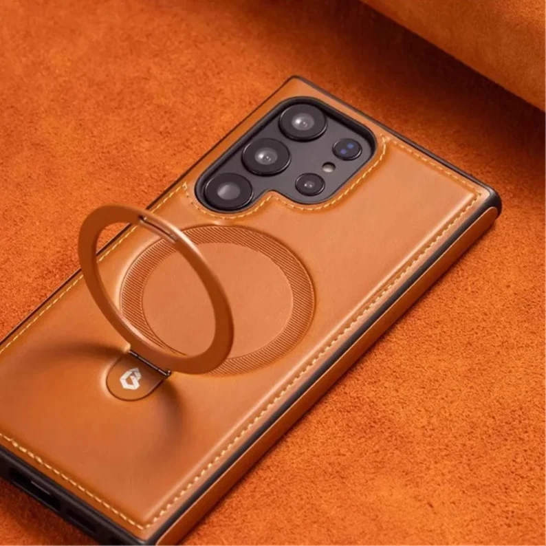 Samsung PU Leather Ring Holder Case