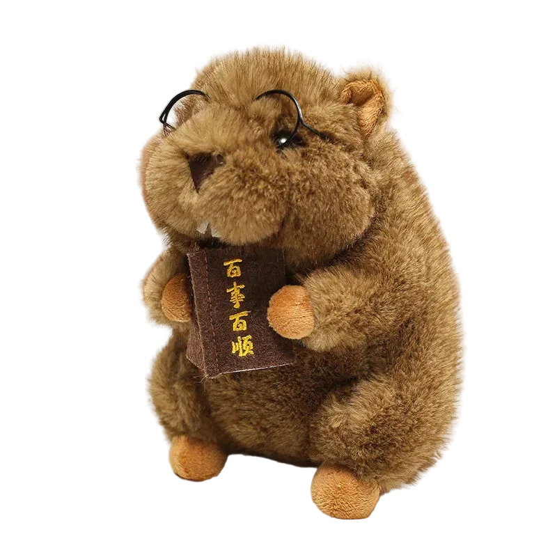 Screaming Marmot Meme Plush Toy  Funny Marmot Stuffed Animal Gift 18 cm