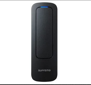 SUPREMA XPD2-MDB XPass D2 Outdoor Mullion compact reader, RS-485 OSDP secure connection to CoreStation, Wiegand, EM, Mifare, DESFire/EV1, FeliCa, Mobile card (NFC/BLE), IP67, IK08, 12V DC