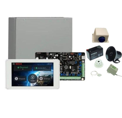 BOSCH Solution 2000 Alarm Kit with 5" Touchscreen Keypad & Siren Kit – ICP-SOL2-P Security System | Part No. K2000-ND-TS5