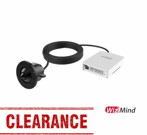 Dahua DH-IPC-HUM8441-E1-L1 4MP Covert Pinhole WizMind Network Camera Kit – Starlight, AI Analytics, Perimeter Protection, PoE, Compact Design