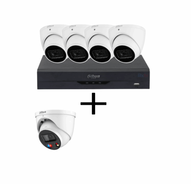 Dahua 8MP DH-IPC-HDW3866EMP-S-AUS Kit (NO HDD)  With TiOC Camera DH-IPC-HDW3649H-AS-PV-ANZ,  DHI-NVR4104HS-P-AI/ANZ, NVR4108HS-8P-AI/ANZ