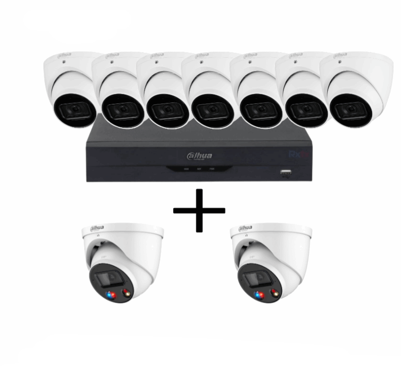 Dahua 8MP DH-IPC-HDW3866EMP-S-AUS Kit (NO HDD)  With TiOC Camera DH-IPC-HDW3649H-AS-PV-ANZ,  DHI-NVR4104HS-P-AI/ANZ, NVR4108HS-8P-AI/ANZ