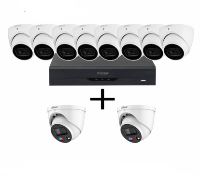 Dahua 8MP DH-IPC-HDW3866EMP-S-AUS Kit (NO HDD)  With TiOC Camera DH-IPC-HDW3649H-AS-PV-ANZ,  DHI-NVR4104HS-P-AI/ANZ, NVR4108HS-8P-AI/ANZ