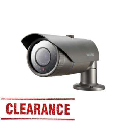 Hanwha Wisenet HCO-7070R 4MP Wisenet HD+ Bullet CCTV Camera - Varifocal Lens, IP66/IK10, 30m IR, Dual Power