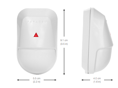 Paradox NV5 / DG55 Dual Element PIR Motion Detector – Pet Immune with 3D Fresnel Lens and Bracket | High-Precision Indoor Security Sensor