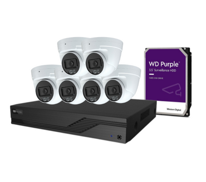 OFFER*  AINIA 8x 6MP CCTV Kit with 8 Channel NVR IPC-T360-LED-ANZ, GET 1 Camera For FREE