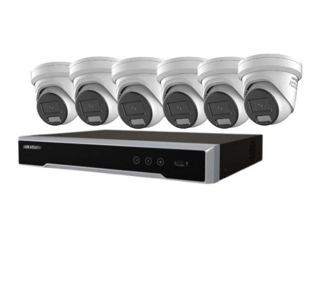 Hikvision 6MP / 8MP CCTV Kit upto 7 Cameras kit 8-CH NVR, DS-2CD2367G2H-LISU/SL / DS-2CD2387G2H-LISU/SL, 7608NI-M2/8P, No HDD