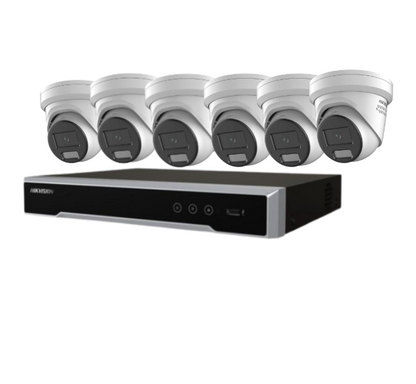 Hikvision 6MP / 8MP CCTV Kit upto 7 Cameras kit 8-CH NVR, DS-2CD2367G2H-LISU/SL / DS-2CD2387G2H-LISU/SL, 7608NI-M2/8P, No HDD