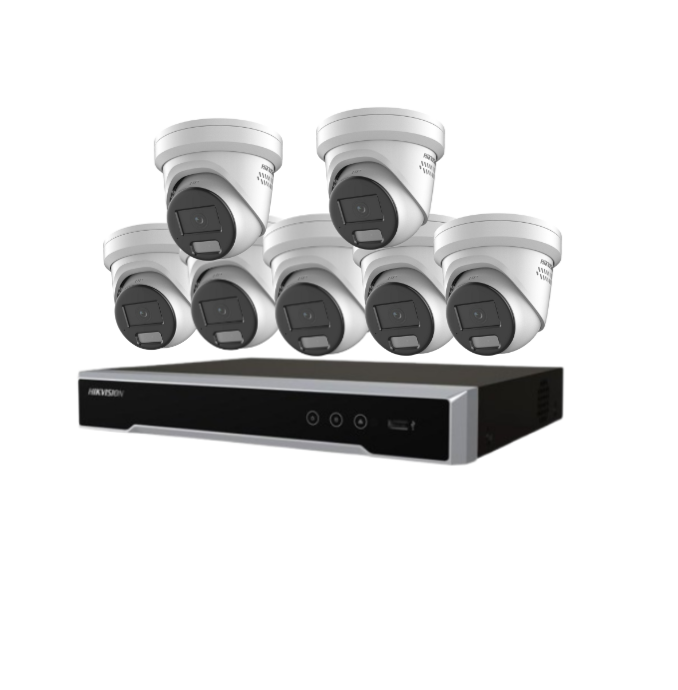 Hikvision 6MP / 8MP CCTV Kit upto 7 Cameras kit 8-CH NVR, DS-2CD2367G2H-LISU/SL / DS-2CD2387G2H-LISU/SL, 7608NI-M2/8P, No HDD