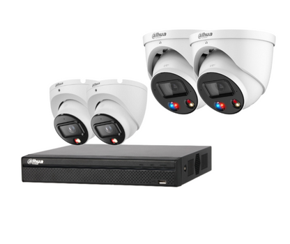 Dahua upto x4 8MP (4K) Camera Kit Choose Standard, TiOC and HDD. DH-IPC-HDW3867EM-S-IL-ANZ, IPC-HDW3849H-AS-PV-ANZ-S2