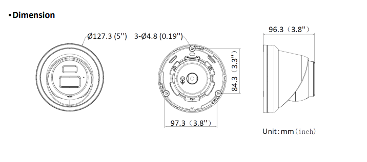 HiLook IPC-T262H-MU 6MP AI Fixed Turret Network CCTV Camera(Replaced by IPC-T361H-MU)