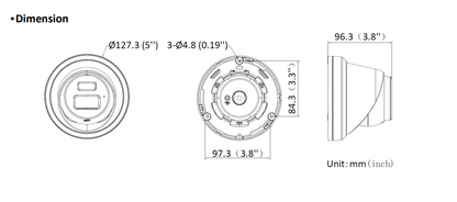 HiLook IPC-T262H-MU 6MP AI Fixed Turret Network CCTV Camera(Replaced by IPC-T361H-MU)
