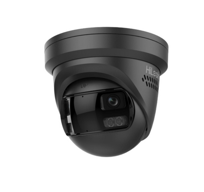 HiLook IPC-T289PH-MU/SL 8MP 4K Outdoor 180° Panoramic Turret All-in-One Camera with Dual IR, Smart Hybrid Light, Mic, and IP67 CCTV