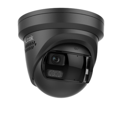 HiLook IPC-T289PH-MU/SL 8MP 4K Outdoor 180° Panoramic Turret All-in-One Camera with Dual IR, Smart Hybrid Light, Mic, and IP67 CCTV