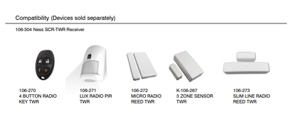 Ness X-TWR D8-D16 Two Way Radio Interface – Advanced Wireless Integration for Ness Security Panels | Part No. 106-462